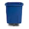 Toter 20 Cubic Feet 600 lbs. Capacity Heavy Duty Manual Cube Truck - Blue MMC20 - alternate 5